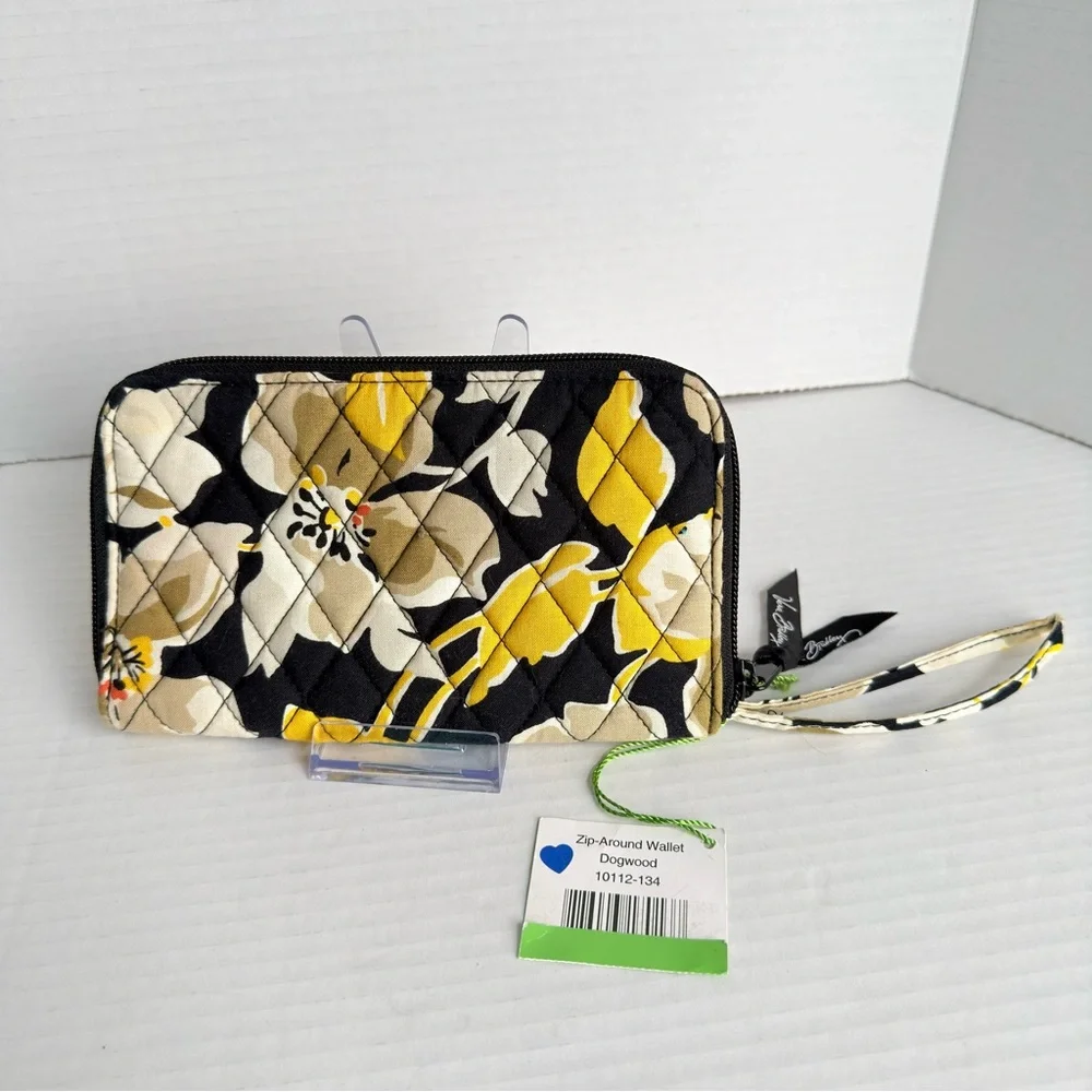 Vera Bradley Zip Around Wallet Dogwood Floral Wristlet NWT - Picture 2 of 3